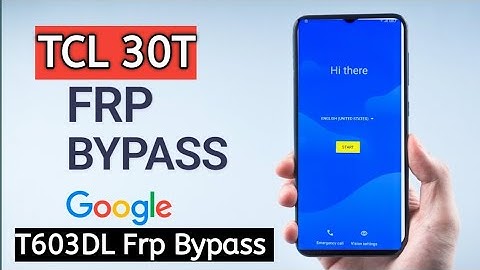 TCL 30T FRP BYPASS// T603DL Frp Bypass without PC// Android 12