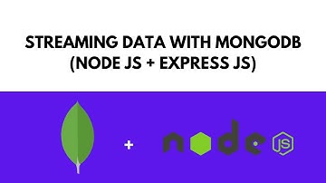 How to stream data from MongoDB, Node JS and Express JS server