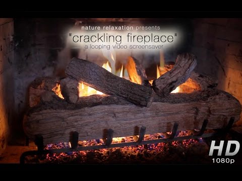 HD Crackling Fireplace: 1 Hour Digital Background / Christmas Screen Saver 1080p