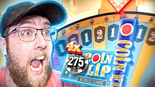 4X TOP SLOT COINFLIP ON CRAZY TIME LIVE GAME SHOW!