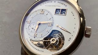 A. Lange & Söhne Lange 1 Tourbillon Honeygold 165 Years 722.050 A. Lange & Söhne Luxury Watch Review