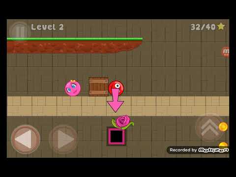 Прохождение уровня 2 в игре New Red Ball 2