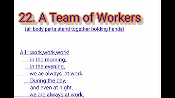 22 A Team of workers, class 3 english medium maharastra.