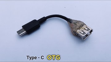 How to make Type-C OTG | Make a OTG using old data cable | Homemade type-C OTG