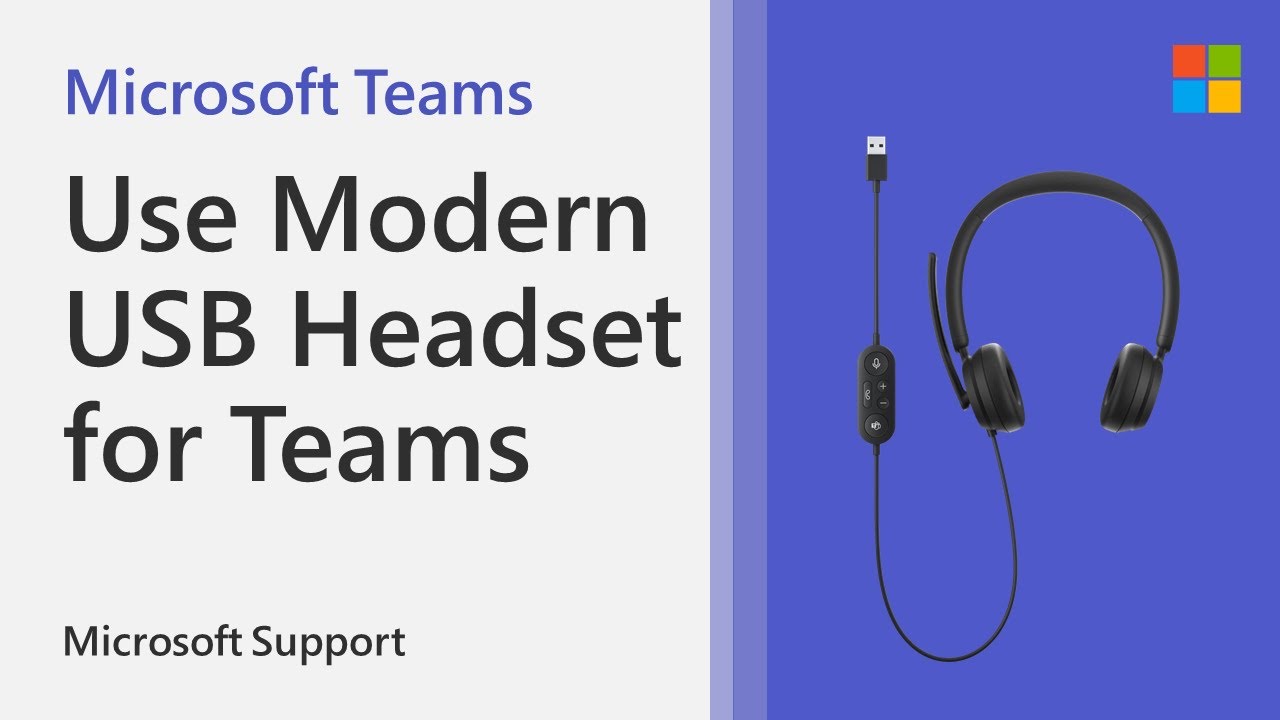 How to use Microsoft Modern USB Headset with Teams