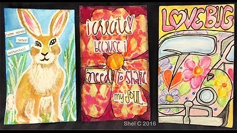 ICAD  Index Card a Day Challenge  - Days 24, 25 & 26