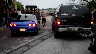 Street Distortionz Opener 4 27 24 Exhaust Contest   Round 17 Skyline vs Tahoe