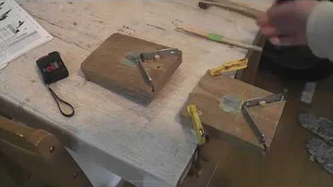 鳥かご作り のヒゴ線穴あけ治具