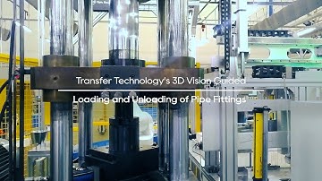 【TransferTech】3D vision-guided solution for loading and unloading | Pipe Fittings