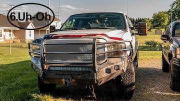 2006 F-250 Move Front Bumper Full Grill Fabrication and Install