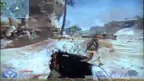 AMAZING MW2 360 random noob tube double kill!