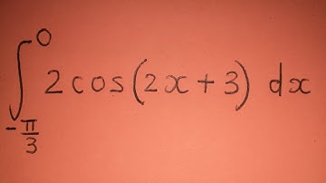 Integration By Parts - What is the integral of 2cos(2x + 3) - U Substitution