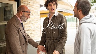春夏最適　De petrillo デペトリロ　カーキグリーン　セットアップ 春夏最適De petrillo デペトリロカーキグリーンセットアップ
