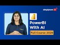 Power BI With AI Full Course 2026 | Learn Power BI With AI | Power BI With AI Tools | Simplilearn