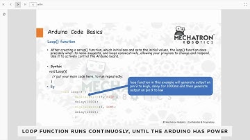Chapter 3 : Arduino Code Basics