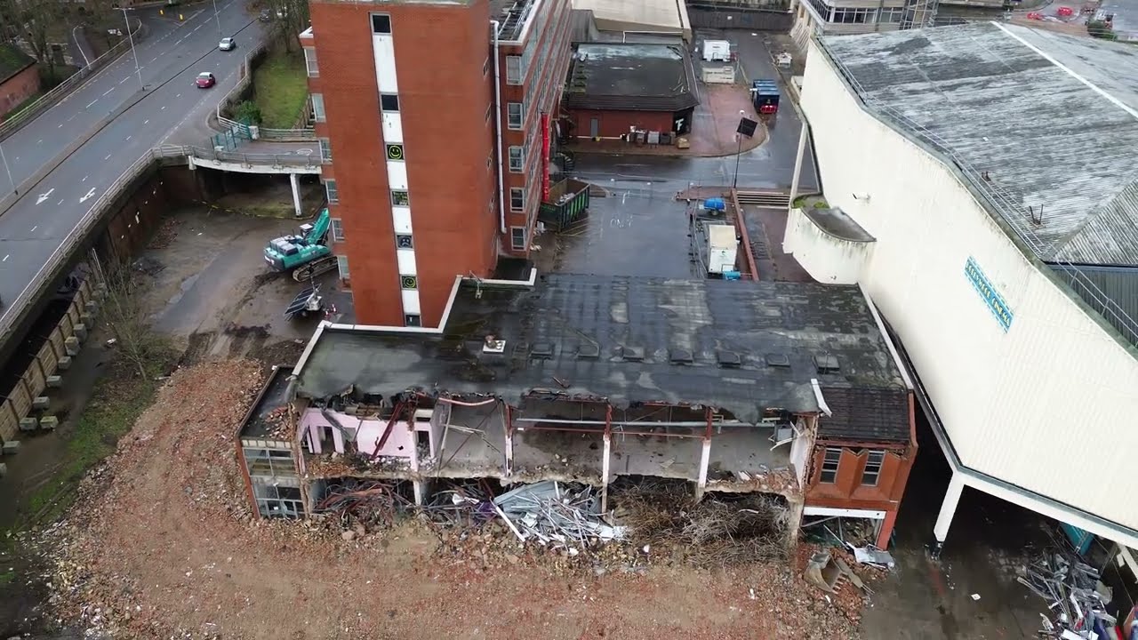 Demolition of Anglia Sqaure, Norwich - Aerial View on 22/02/26