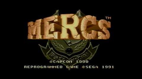 MERCS (Arcade Mode) - Sega Genesis - Longplay on real hardware