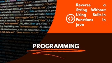 Reverse a String Without Using Built-in Functions in java