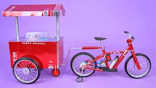 Make An Amazing Mini Food Bike Recycling Soda Cans