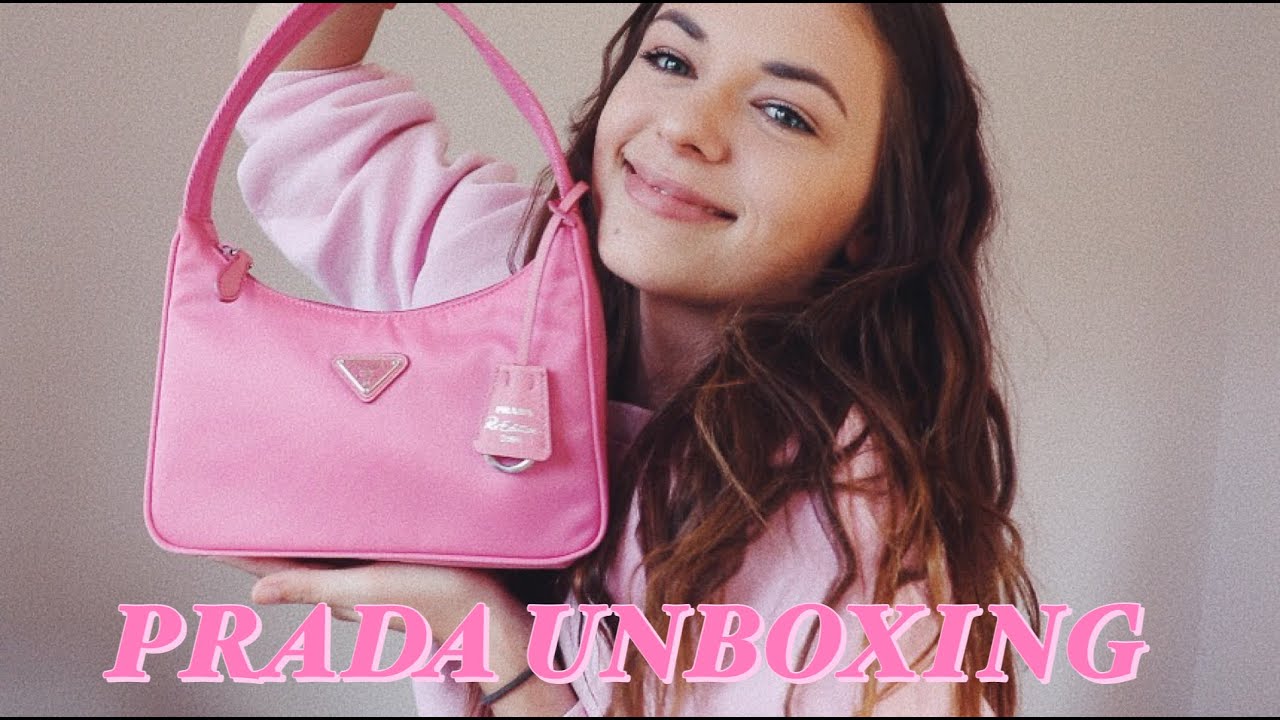 Petal Pink Prada Re-edition Saffiano Leather Mini Bag