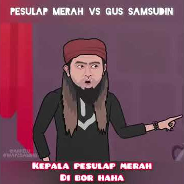 ANIMASI PESULAP MERAH VS GUS SAMSUDIN #shorts #pesulapmerah #gussamsudin