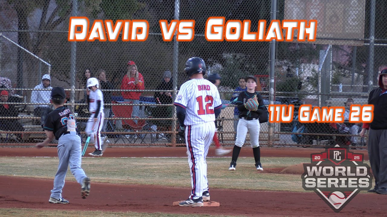11U vs MONSTERS?! 😳 David vs Goliath at PG World Series | 11U Game 26