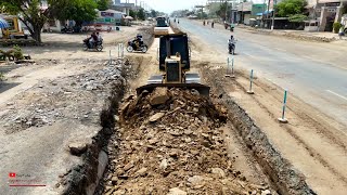 Top Layer​ Installing Foundation Road​ Build Was Clutter​ Rock Soils Working With Cat Dozer Operator by គ្រឿងចក្រ Power Machines 6,519 views 10 days ago 1 hour, 19 minutes