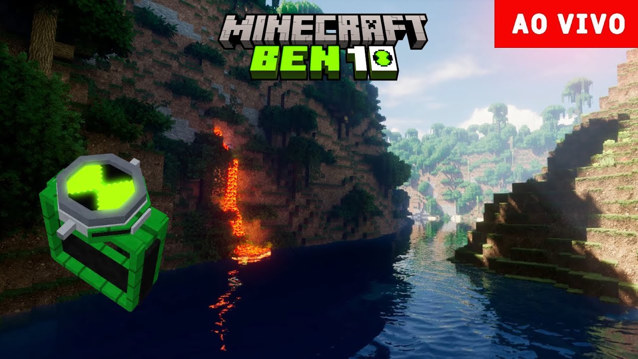 LIVE SERVIDOR COM ADDON DO MARSHY DE BEN 10 MINECRAFT JAVA 1.12.2 ...
