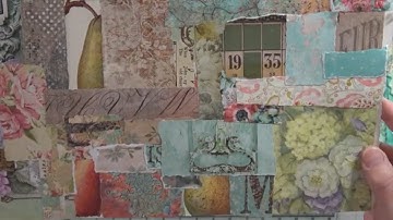 Use Up Your Scraps - Collage Roll or Book Page Snippet Roll