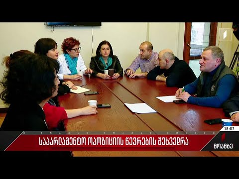საპარლამენტო ოპოზიციის წევრების შეხვედრა - გამოხმაურება