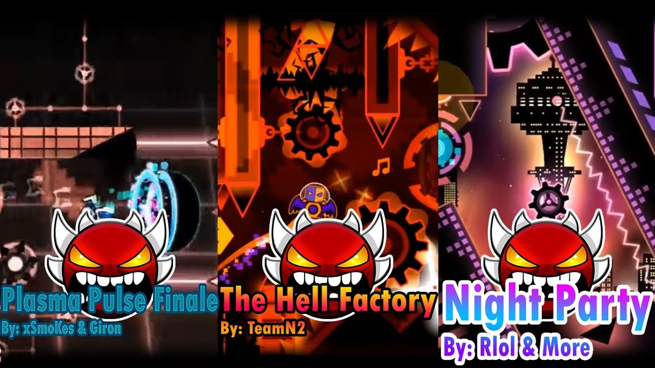 Extreme Demons That Sync With Different Songs 10 Geometry Dash YouTube