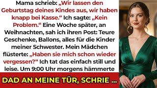 Mama schrieb mir: „Wir lassen den Geburtstag deines Kindes aus, bei uns ist es gerade knapp.“Ich ...