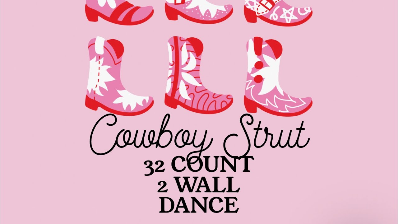 Cowboy strut line dance - with walk through - YouTube