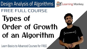 Types of Order of Growth of an Algorithm || Lesson 15 || Algorithms || Learning Monkey ||