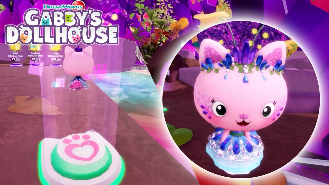 NEW UPDATE! Building Kitty Fairy's Garden Palace in ROBLOX! | GABBY'S DOLLHOUSE ROBLOX