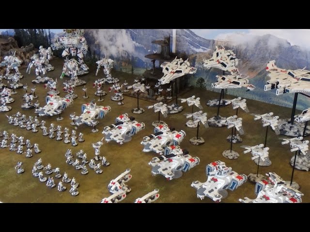 PAINTING SHOWCASE Huge Tau Empire Warhammer 40k Army 9th Edition