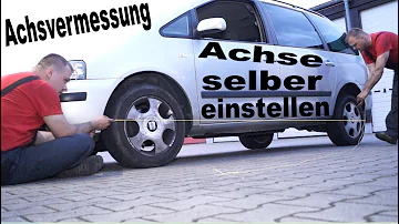 Wie macht man eine Achsvermessung beim Auto?