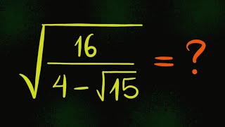 Nice Algebra Square Root Math Simplification| Calculators NOT Allowed
