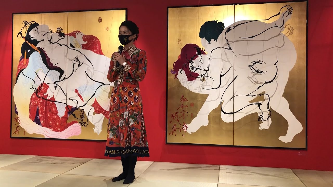 書道家 紫舟による春画展 東京で初披露 Youtube