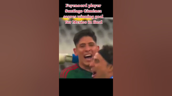 Feyenoord player Santiago Gimenez scores winning goal for Mexico in final