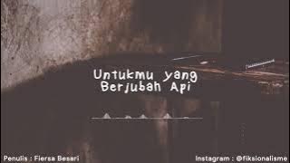 Musikalisasi Fiksionalisme : Untukmu Yang Berjubah Merah (Fiersa Besari)