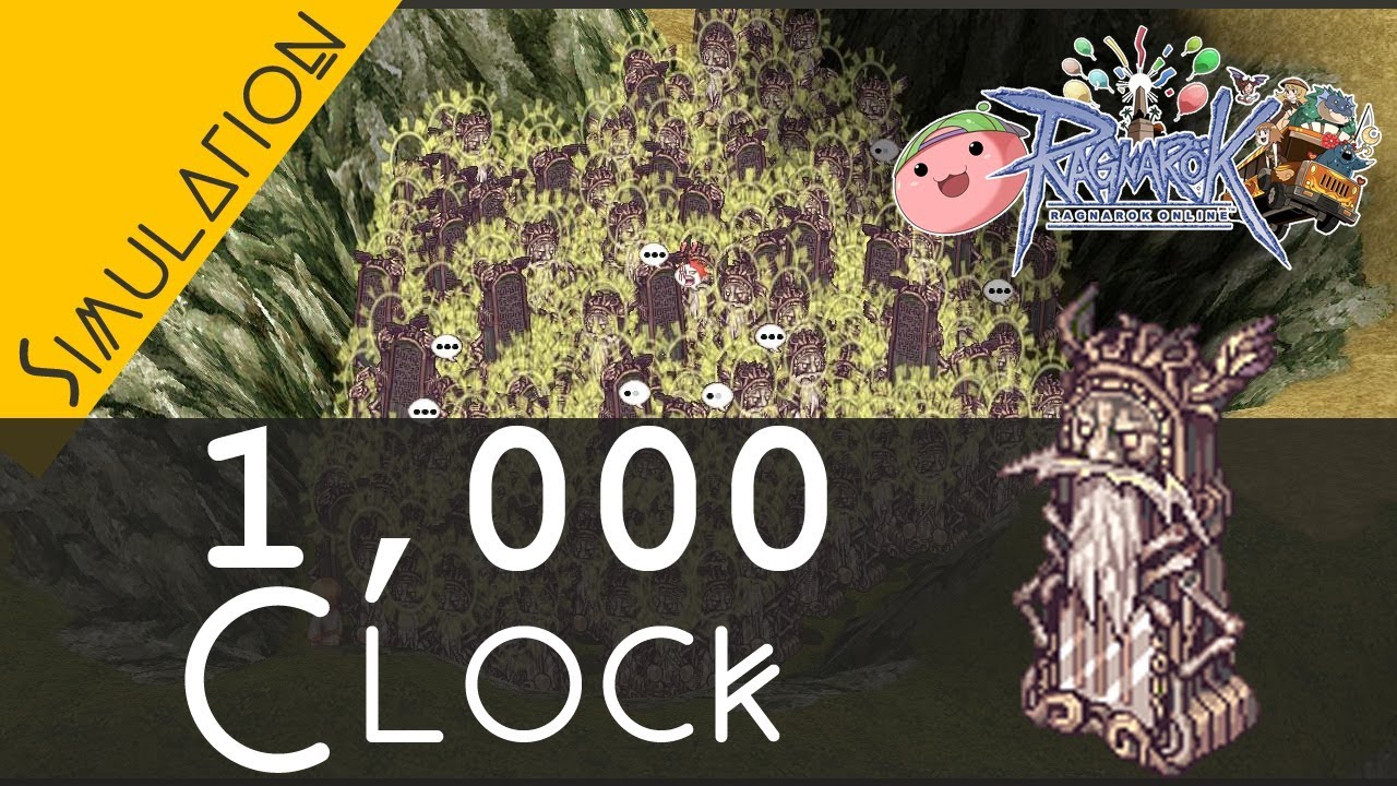 [Ragnarok Online] Simulation 1,000 CLOCK Farming zeny - YouTube