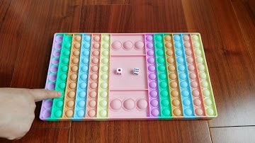 Pop It Chess Board Unboxing - Big Push Pop Bubble Fidget Game