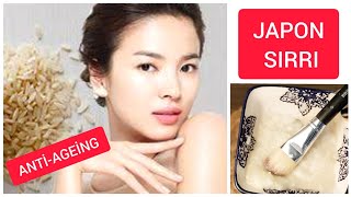 JAPON SIRRI PİRİNÇ MASKESİ İLE 10 YAŞ GENÇ GÖRÜN 👍🏼THE SECRET OF JAPANESE WOMEN'S RICE MASK