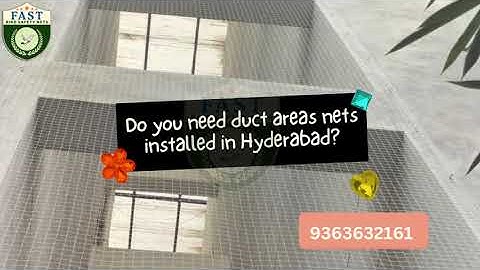 Duct Area Safety Nets Installlation by Fast Safety Net s Hyderabad