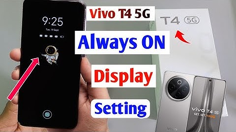 Vivo T4 5g Always On Display Setting | How to Always on display in vivo t4 5g