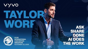 Taylor Worre on AI-Driven Growth: “Ask. Share. Done.” | Vyvo Convention Highlight