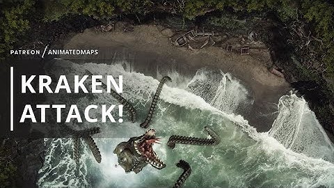 Animated Dungeon Maps - Kraken Attack battle maps preview