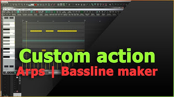 #Reaper7 custom action: Arps | Bassline maker (1 bar) #customactions