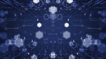 Hex Data Background Stock Motion Graphics
